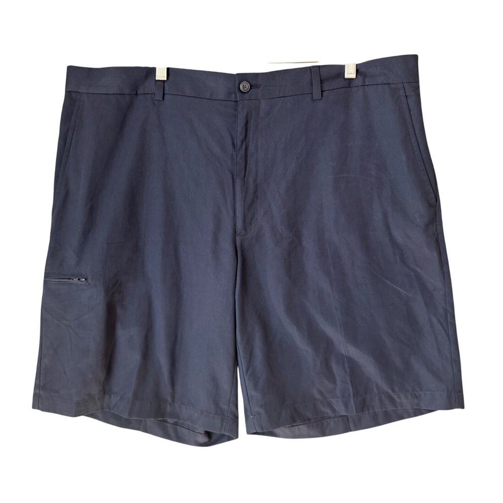 PGA Tour Golf Shorts Mens 42 Navy Performance Stretch Flat Front Tech‎